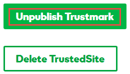Unpublish TrustedSite