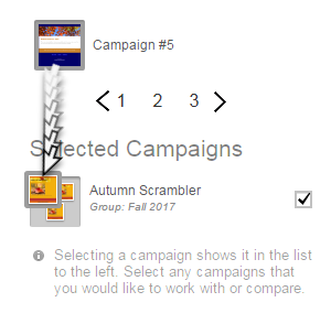 drag the campaign thumbnail on top of the group