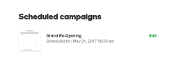 scheduled campaigns