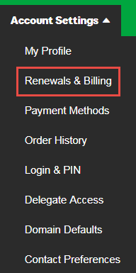 Renewals and Billing