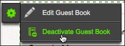 Click Deactivate Guest Book