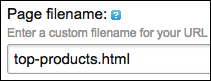 Filename should identify page content or purpose
